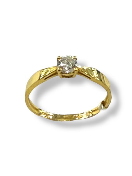 Ringe Demetra Dame ESSENTIAL in Gold Diamante 0.30 Ct 010.F.030.Y - 010.F.030.Y